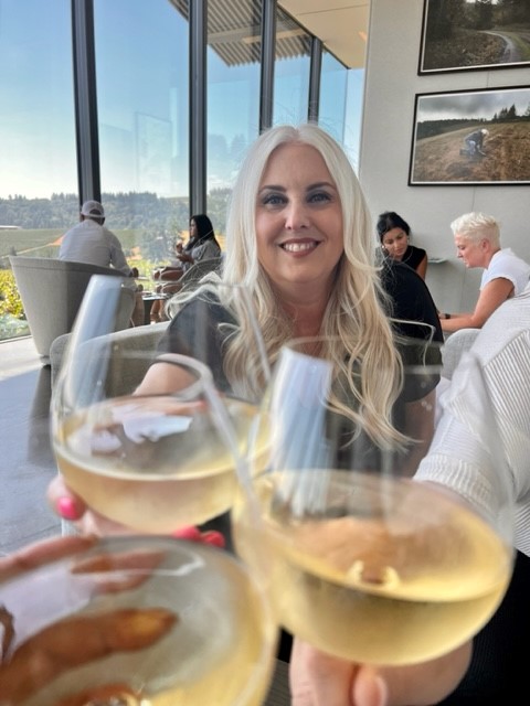 Image of Kate Griffith toasting at Furioso