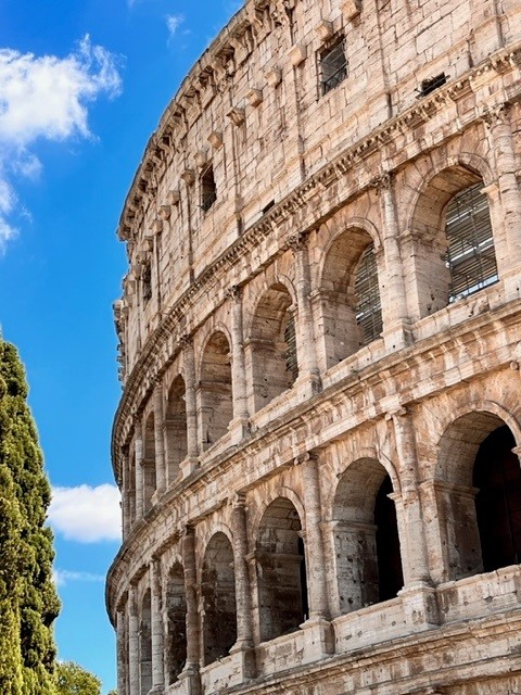 Photo of the Colosseum in Rome, Italy