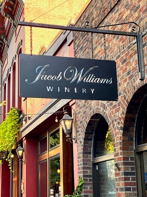 Photo of exterior of Jacob Williams Winery Tasting Room in McMinnville, OR