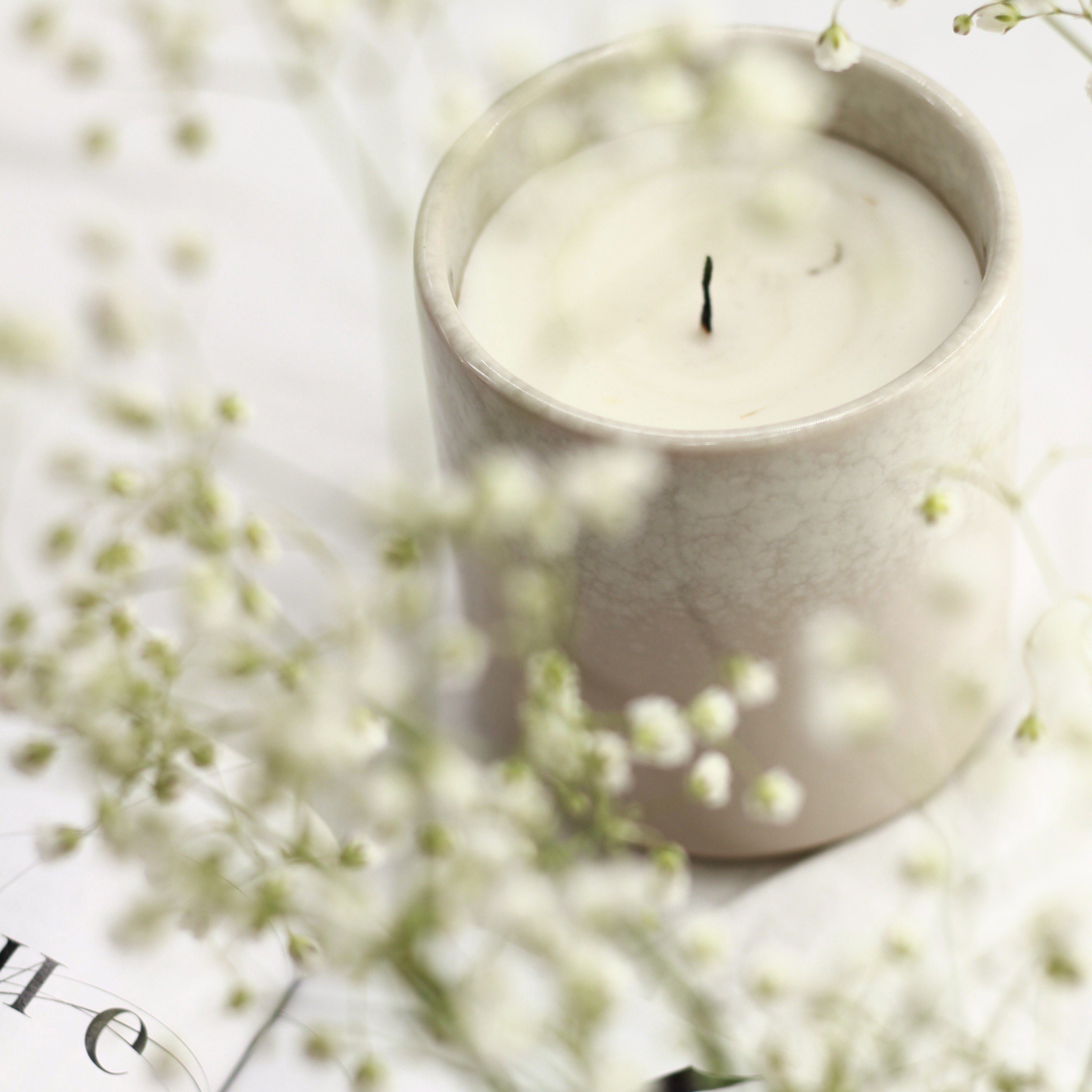 Image of a beautiful candle for the hostess